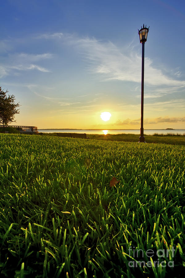 Sunset Photograph - Charleston Waterfront Park Sunrise 3 by Dustin K Ryan