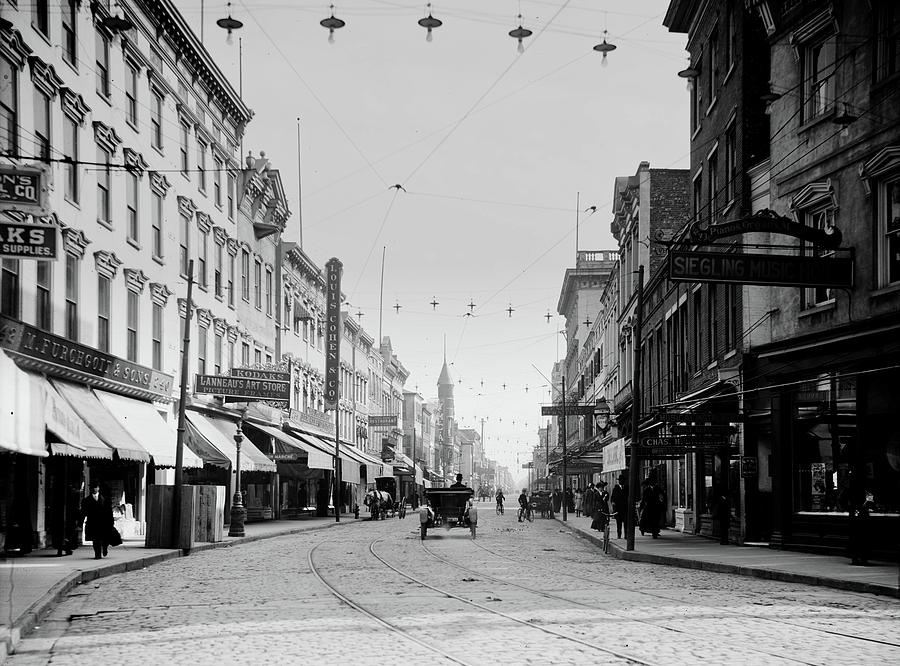 Charlestons King Street 1900s Photograph by Mountain Dreams