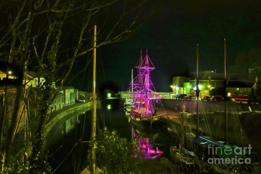 Charlestown At Night Photograph by Terri Waters