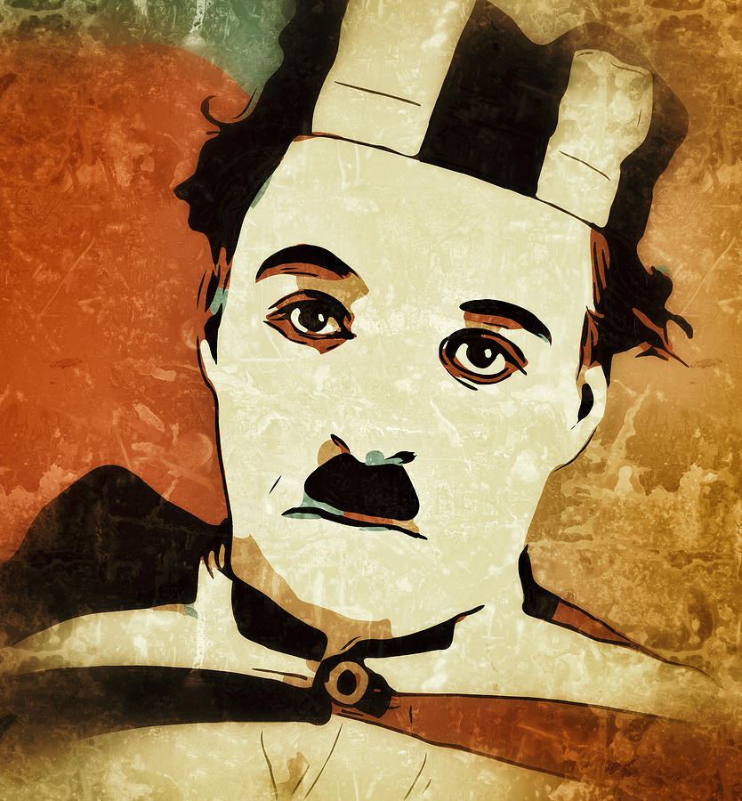 Charlie Chaplin Portrait Prisoner Digital Art by Yury Malkov