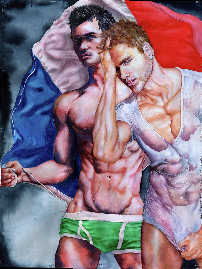 Orlando Painting - Charlie Bastille by Xavier Francois Hussenet