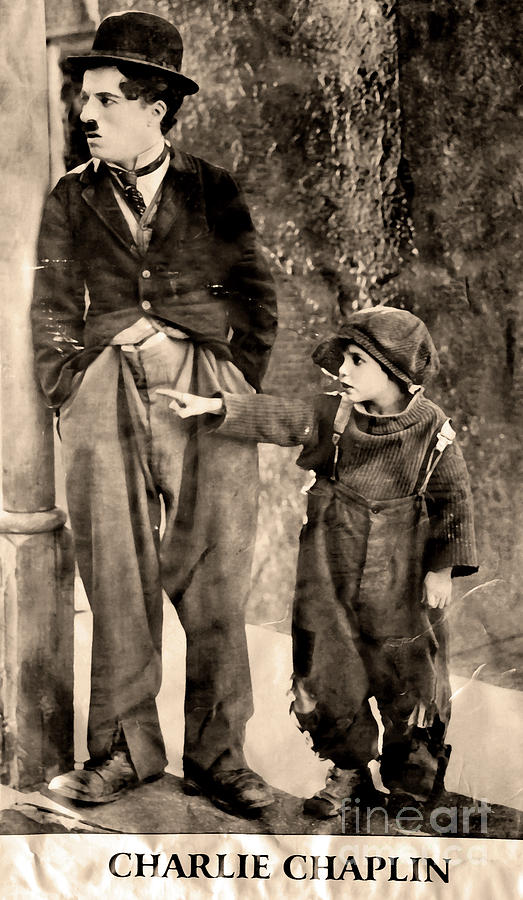 Charlie Chaplin and The Kid Photograph by Al Bourassa