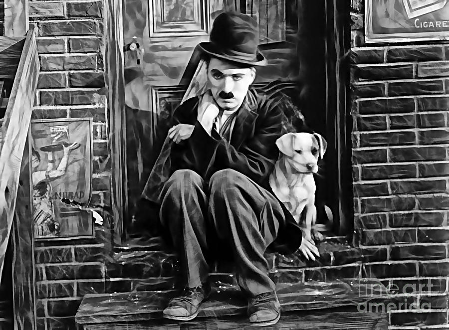 Charlie Chaplin Collection Mixed Media by Marvin Blaine