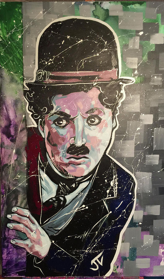 Charlie Chaplin Painting by Jay V Art