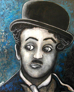 Charlie Chaplin Painting by Jeffrey Lupkes - Fine Art America