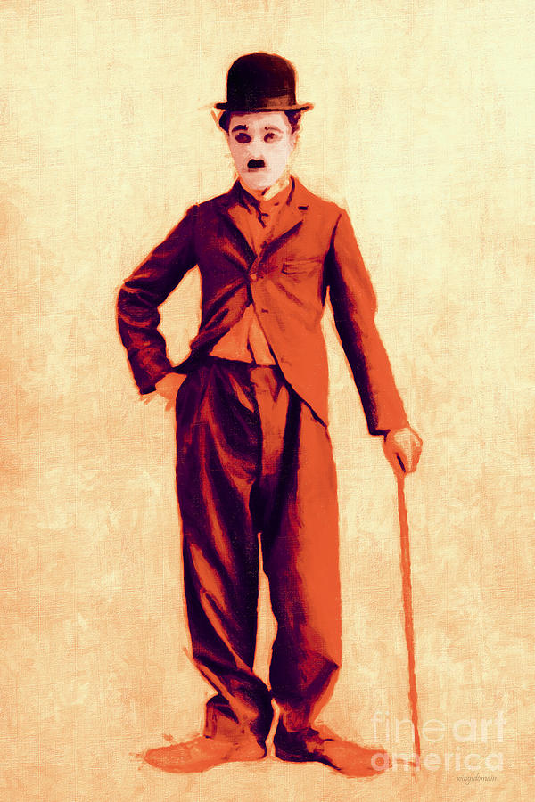 Charlie Chaplin The Tramp 20130216p68 Photograph by Wingsdomain Art and Photography