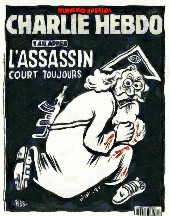 Charlie Hebdo One Year Later Painting