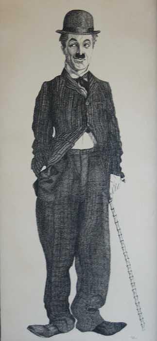Charlie Chaplin Drawing - Charlie by Joanie Arvin Charlie Chaplin Drawing - Charlie by Joanie Arvin