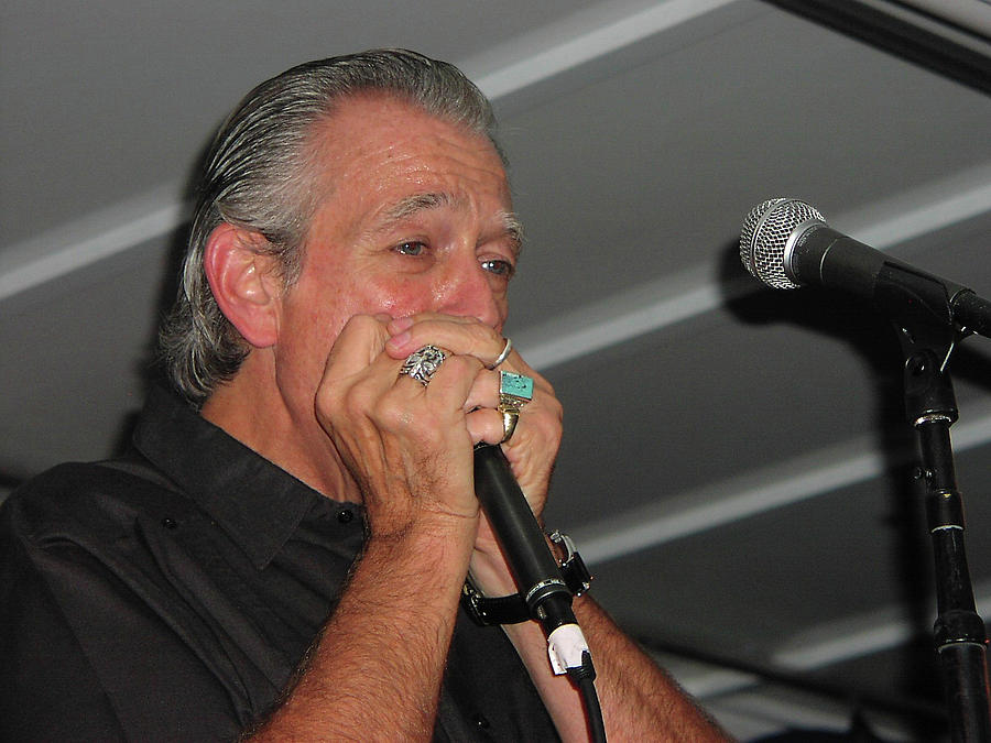 Charlie on Blues Harp Photograph by Mike Martin