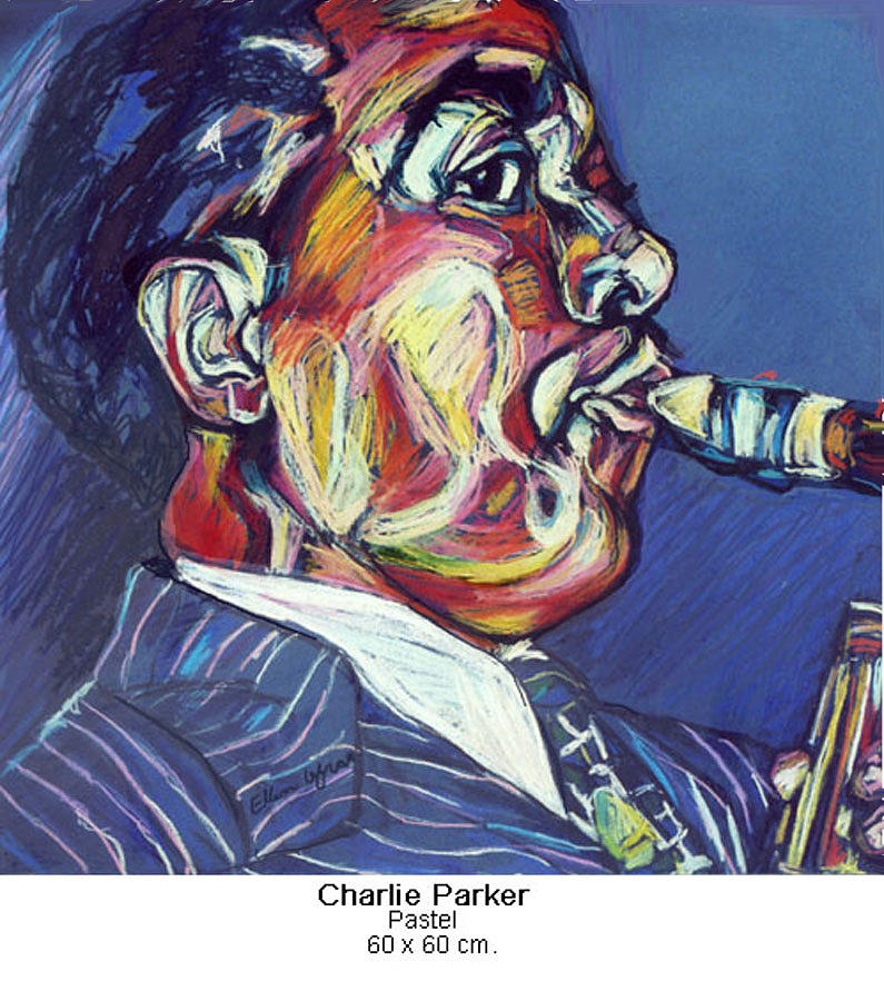 Jazz Pastel - Charlie Parker by Ellen Lefrak