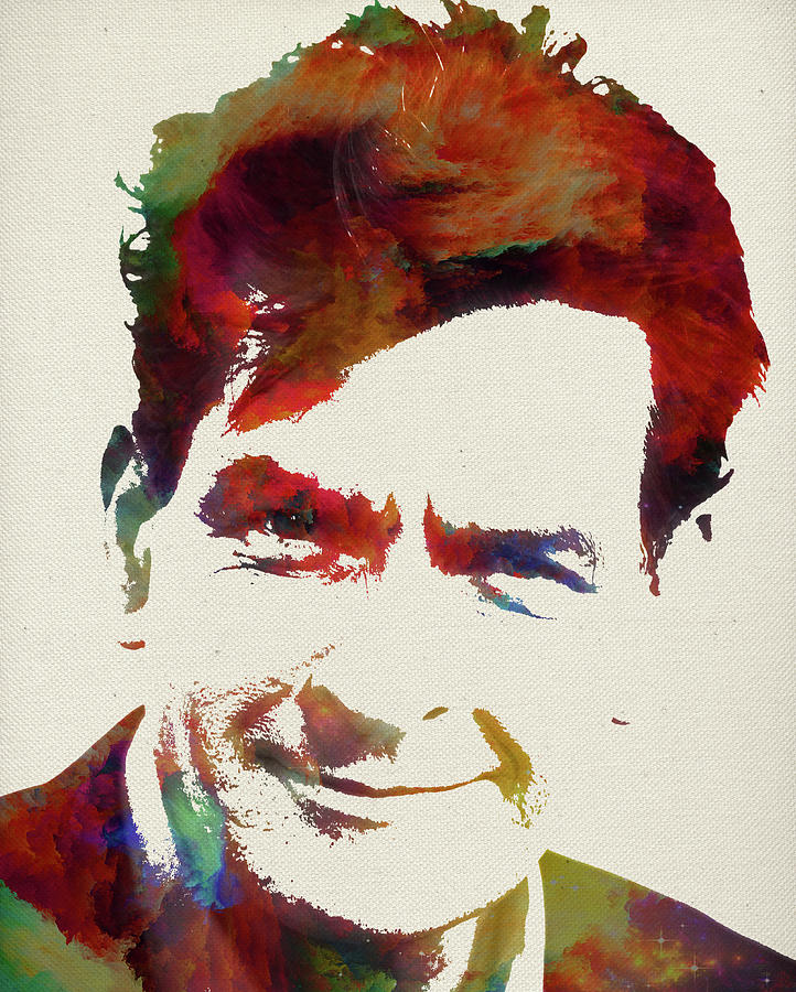 Charlie Sheen Watercolor Portrait Mixed Media by Design Turnpike - Fine ...