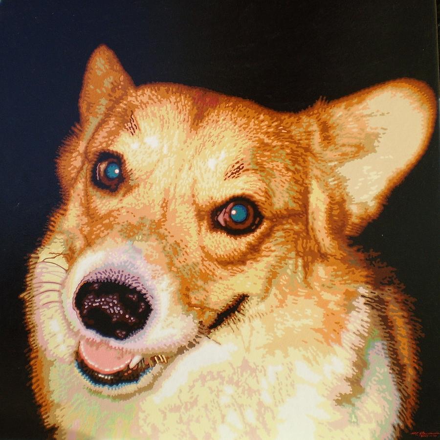 Dog Painting - Charlie v.3 by Max Yamada