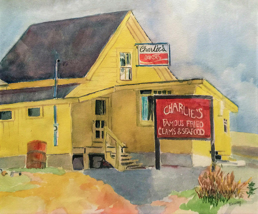 Charlie's Fried Clams Painting by Carolyn Harvey - Fine Art America