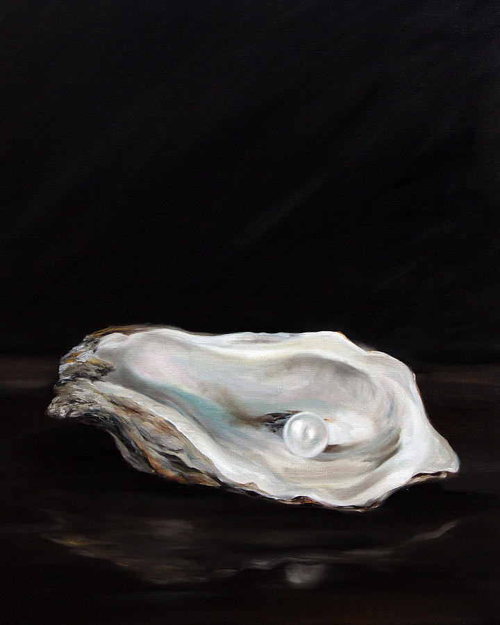 Charlies Pearl Painting by Mary Sparrow