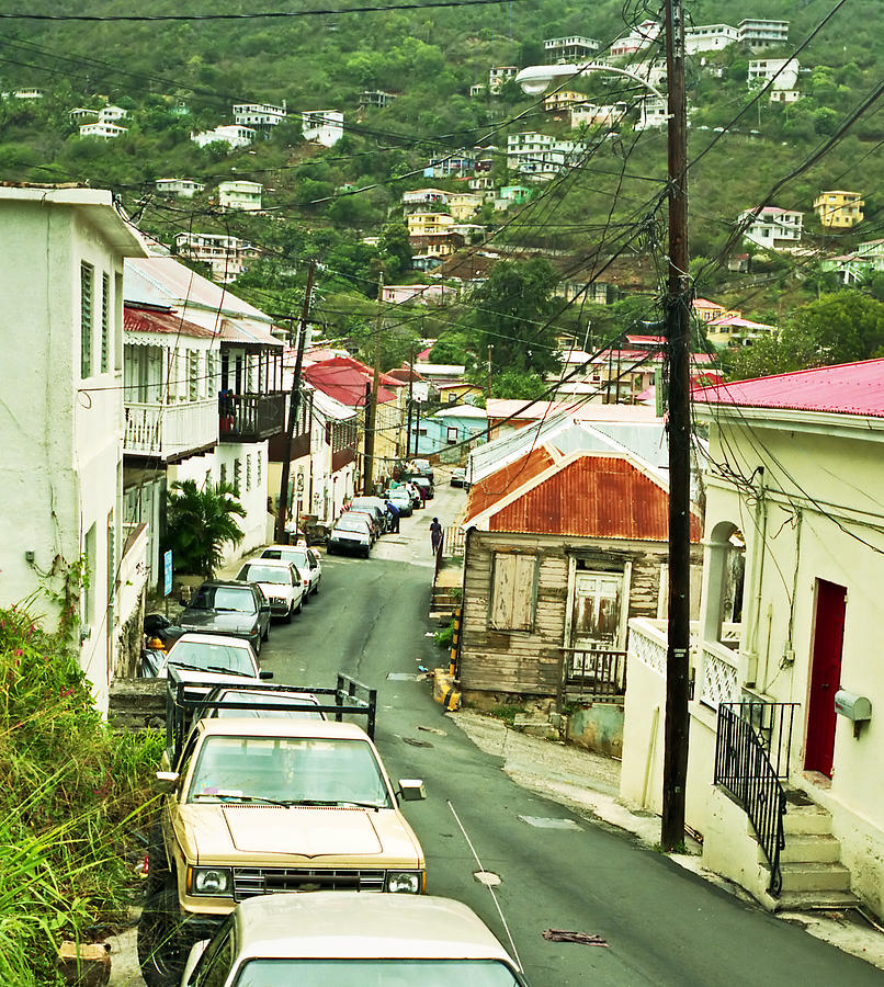 Charlotte Amalie Neighborhood Photograph by Kris Rasmusson
