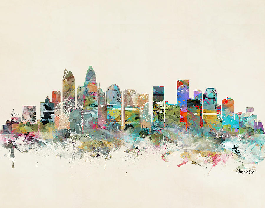 Charlotte City Painting by Bri Buckley