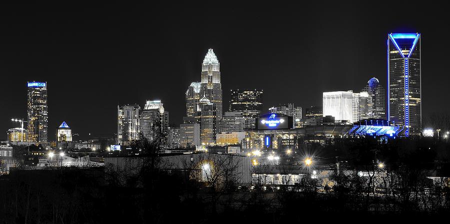 Charlotte Night Panorama Photograph by Frozen in Time Fine Art Photography