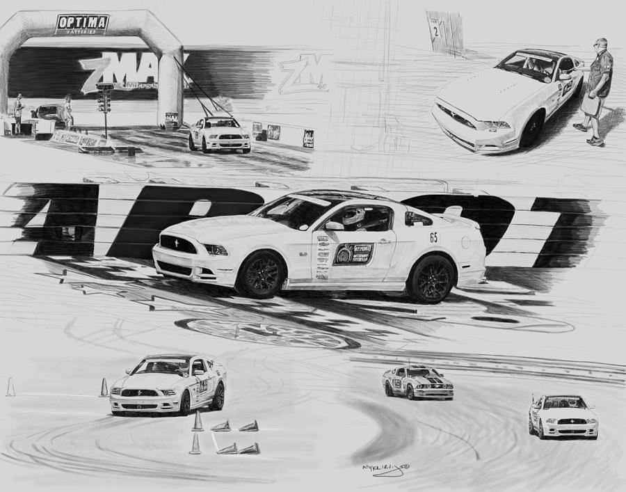 Charlotte Motor Speedway Digital Art - Charlotte Race Day by Myke Irving