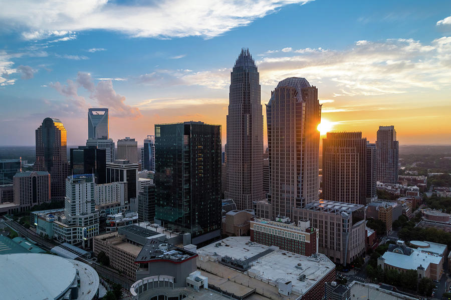 Charlotte Sunset - Warm and Cool Photograph by Gregory Hurst | Fine Art ...