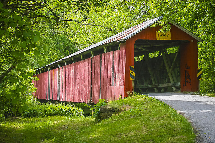 Charlton Mill Covered Bridge Photograph by Jack R Perry