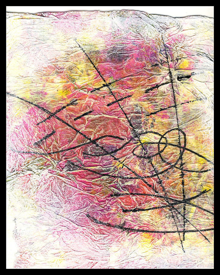 Abstract Mixed Media - Charmed Particles by Cyndi Lavin