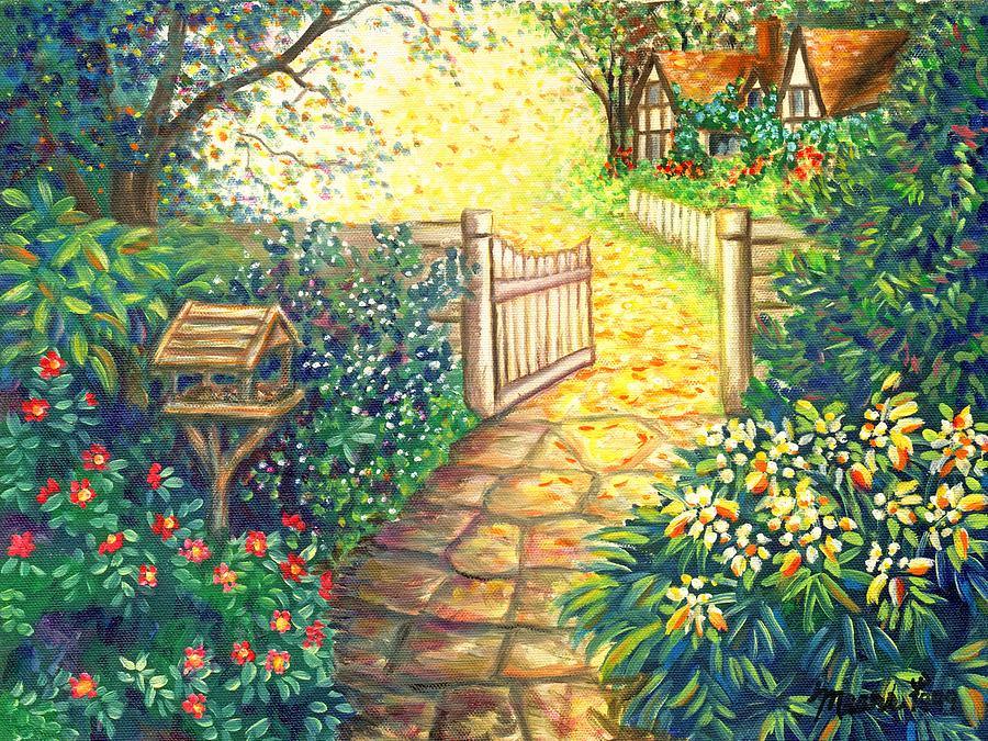 Landscape Painting - Charming Hideaway by Linda Mears