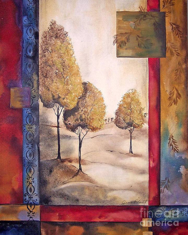 Charming Trees Painting by Jean Plout