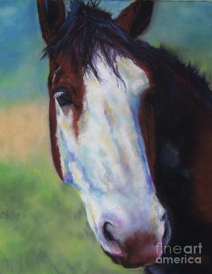 Horse Painting - Charolette by Frances Marino