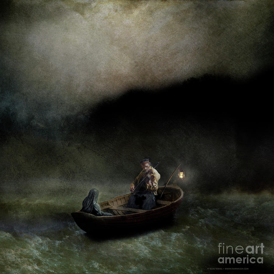 Boat Digital Art - Charons Lullaby by Silas Toball