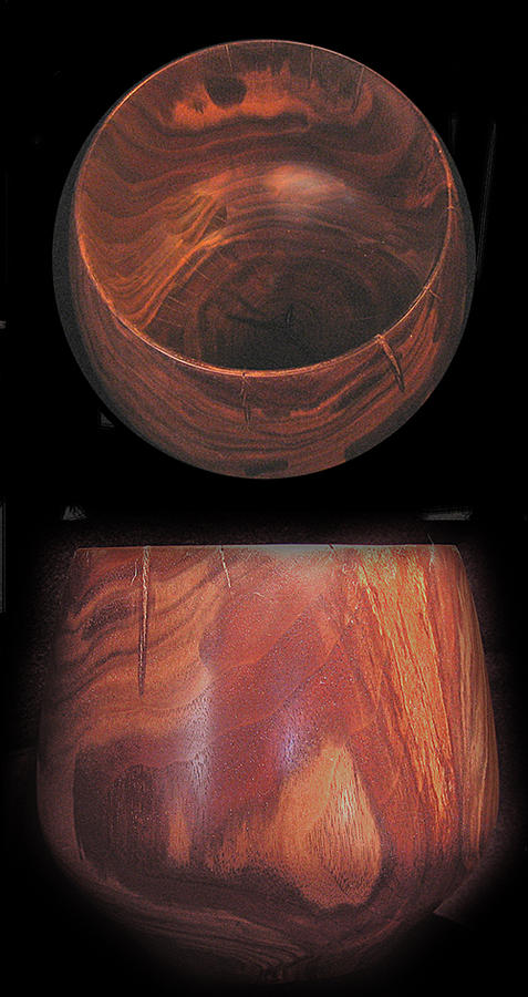 Charro Walnut Bowl Sculpture by Chuck Turigliatto Charro Walnut Bowl Sculpture by Chuck Turigliatto