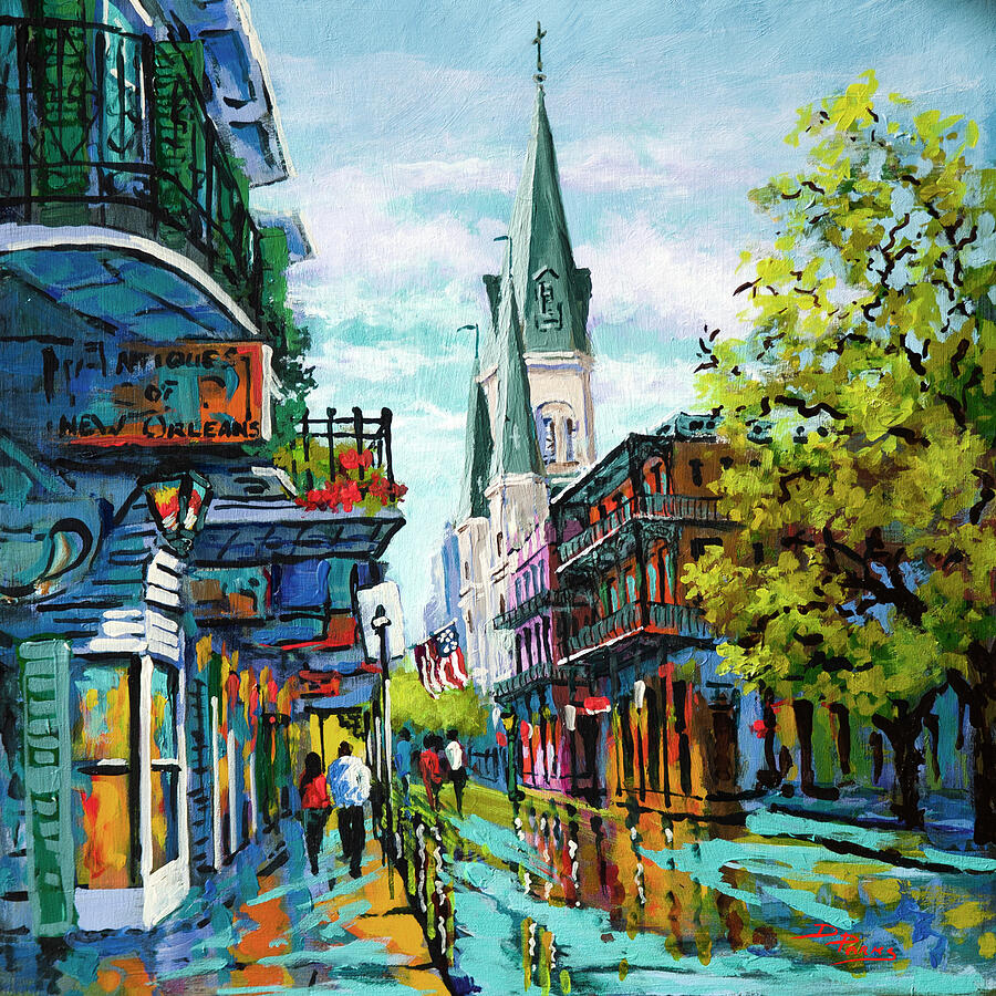 Chartres Glow Painting by Dianne Parks