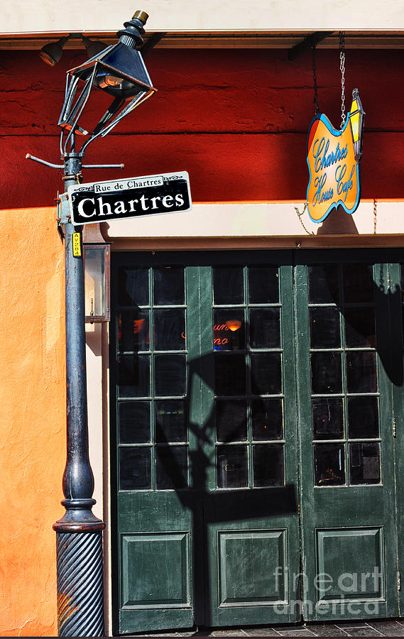 Chartres House Cafe Entrance Photograph by Frances Ann Hattier