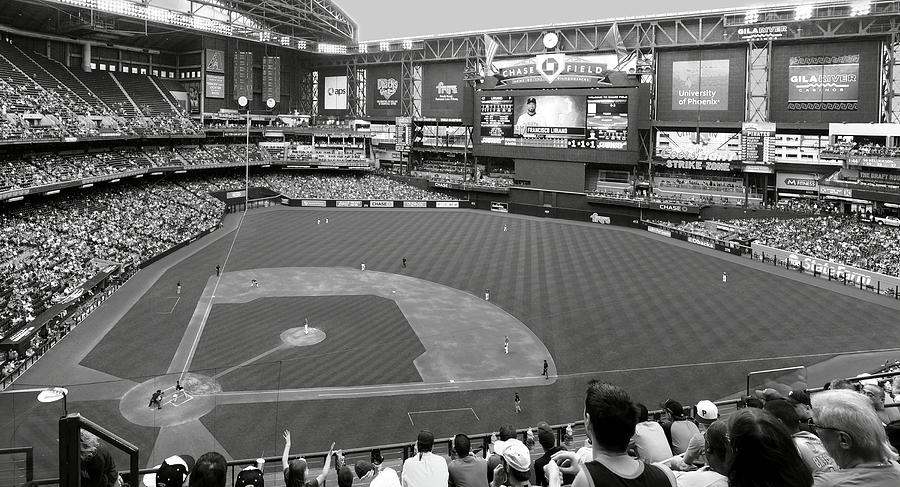 Chase Field 2015 2 BW Photograph by C H Apperson