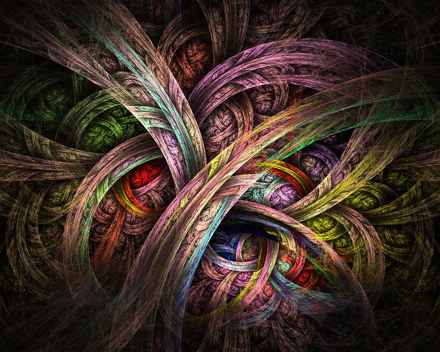 Chasing Colors - Fractal Art Digital Art by Nirvana Blues