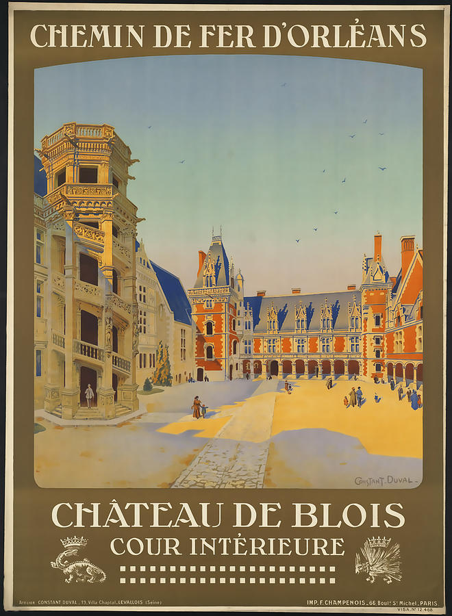 Chateau De Blois Mixed Media by David Wagner