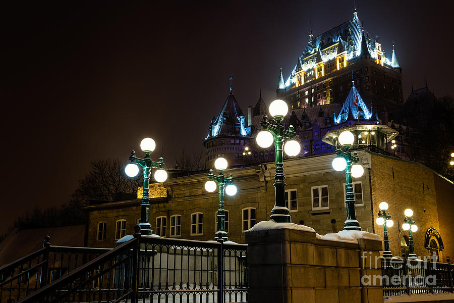 Chateau Frontenac from Parc Montmorency Quebec City Canda Photograph by Dawna Moore Photography