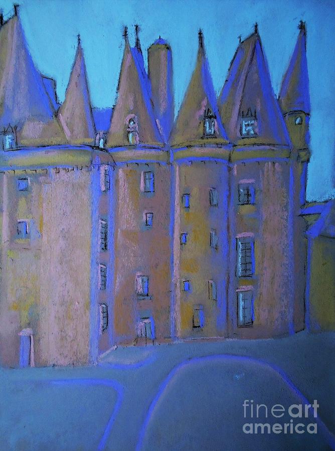 Chateau Jumilhac V Pastel by Angela Cartner