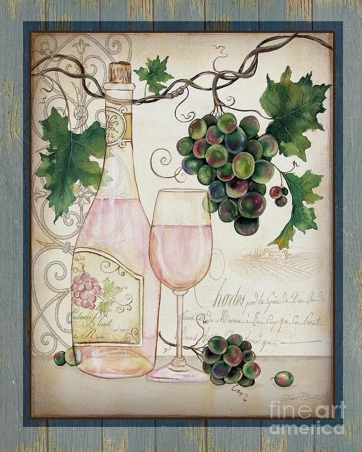Chateau Plout Wine-C Painting by Jean Plout