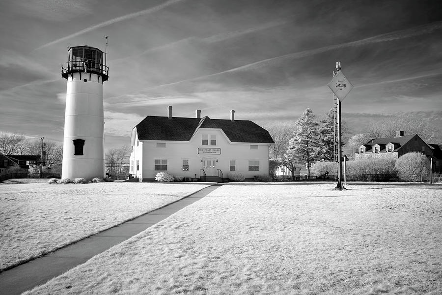 Chatham Light Black and White Photograph by Luke Moore