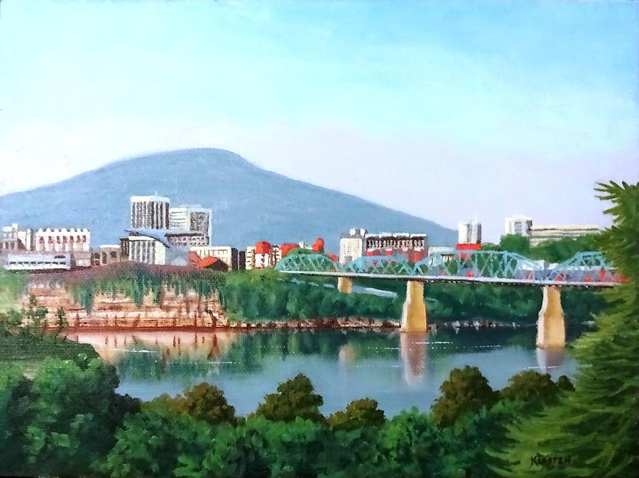 Chattanooga View from Bakers Street Painting by Karsten Kittelsen Fine Art America