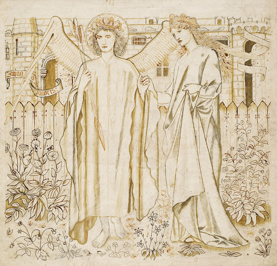 Chaucers Legend of Good Women Amor and Alcestis  Drawing by Edward Burne-Jones