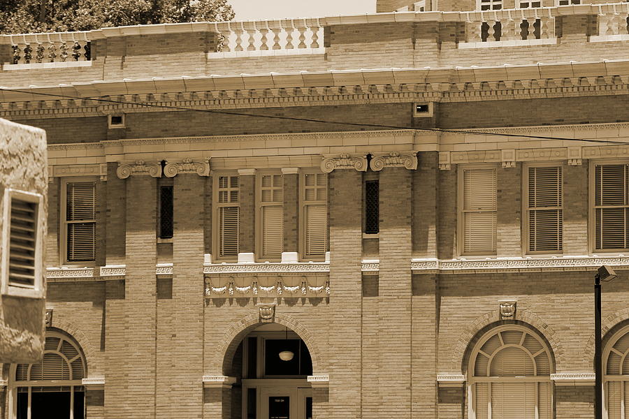Chaves County Courthouse in Sepia Photograph by Colleen Cornelius