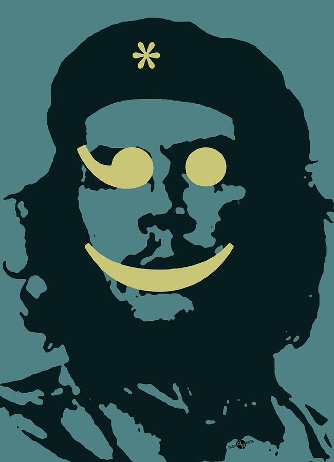 Che Guevara Emoticomunist 2 Painting by Tony Rubino