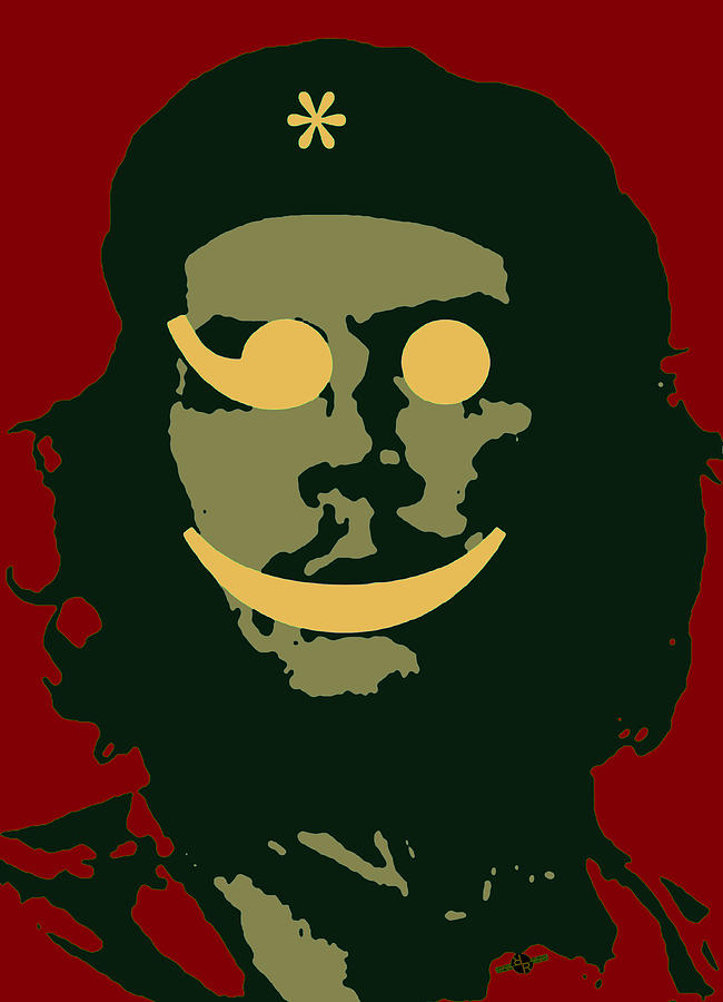 Che Guevara Emoticomunist 3 Painting by Tony Rubino