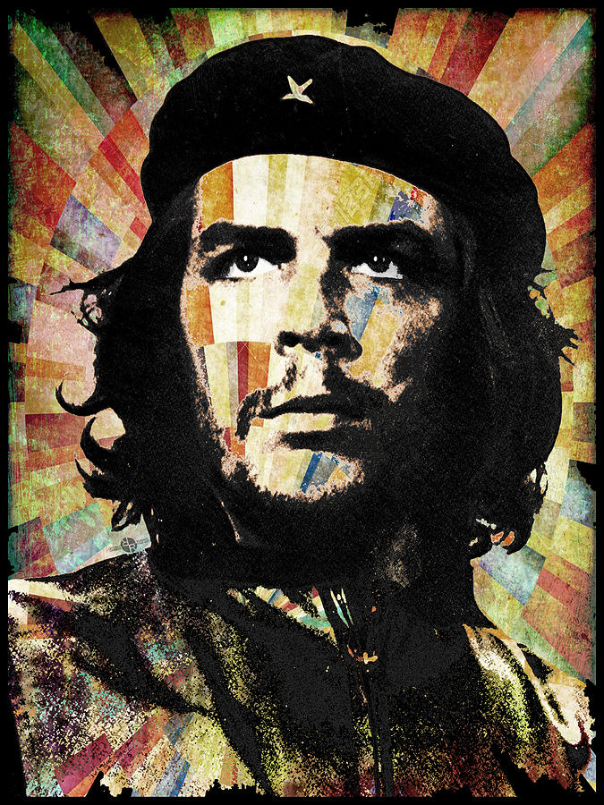 Che Guevara Revolution Gold Painting by Tony Rubino