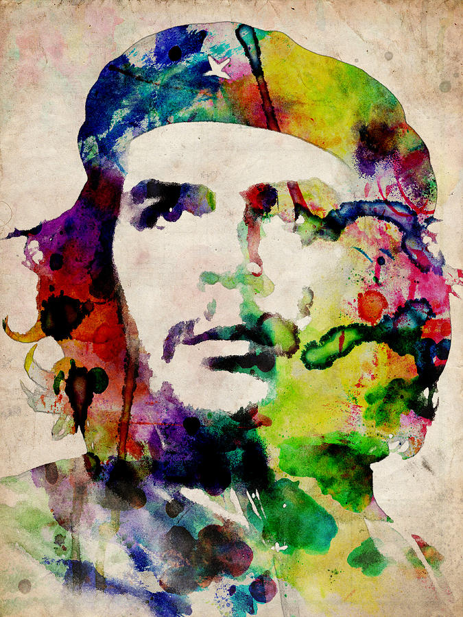 Che Guevara Digital Art - Che Guevara Urban Watercolor by Michael Tompsett