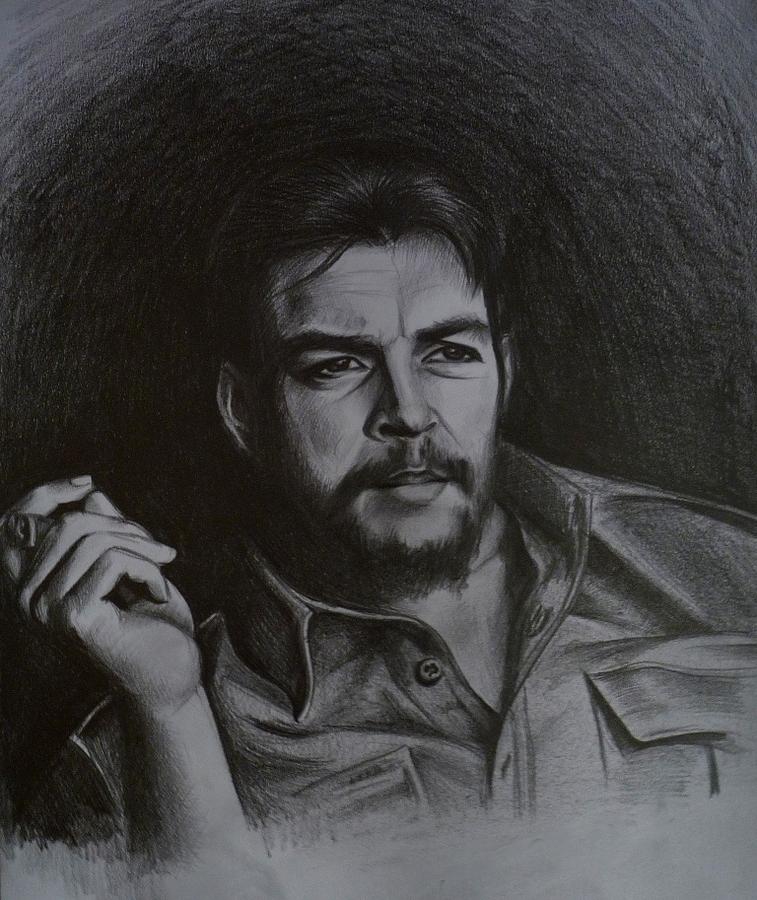 Che Guevara Drawing by Velina Daskalova | Fine Art America