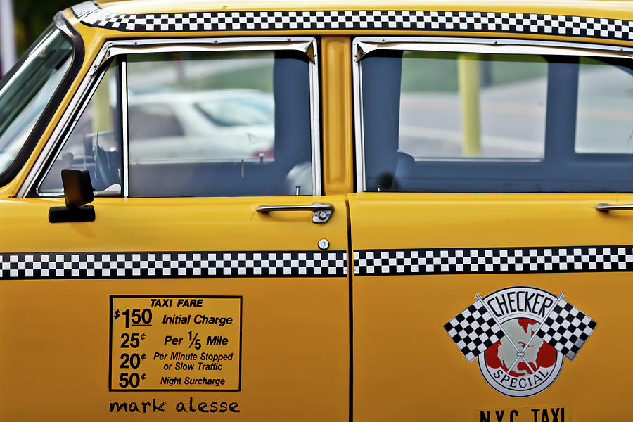 Checker cab 2 Photograph by Mark Alesse