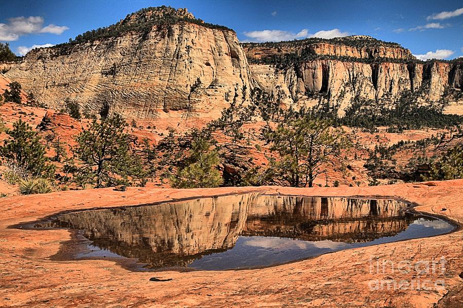 Checkerboard Mesa Reflections Photograph by Adam Jewell