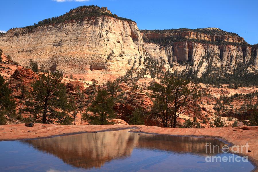 Checkerboard Mountain Utah Reflections Photograph by Adam Jewell